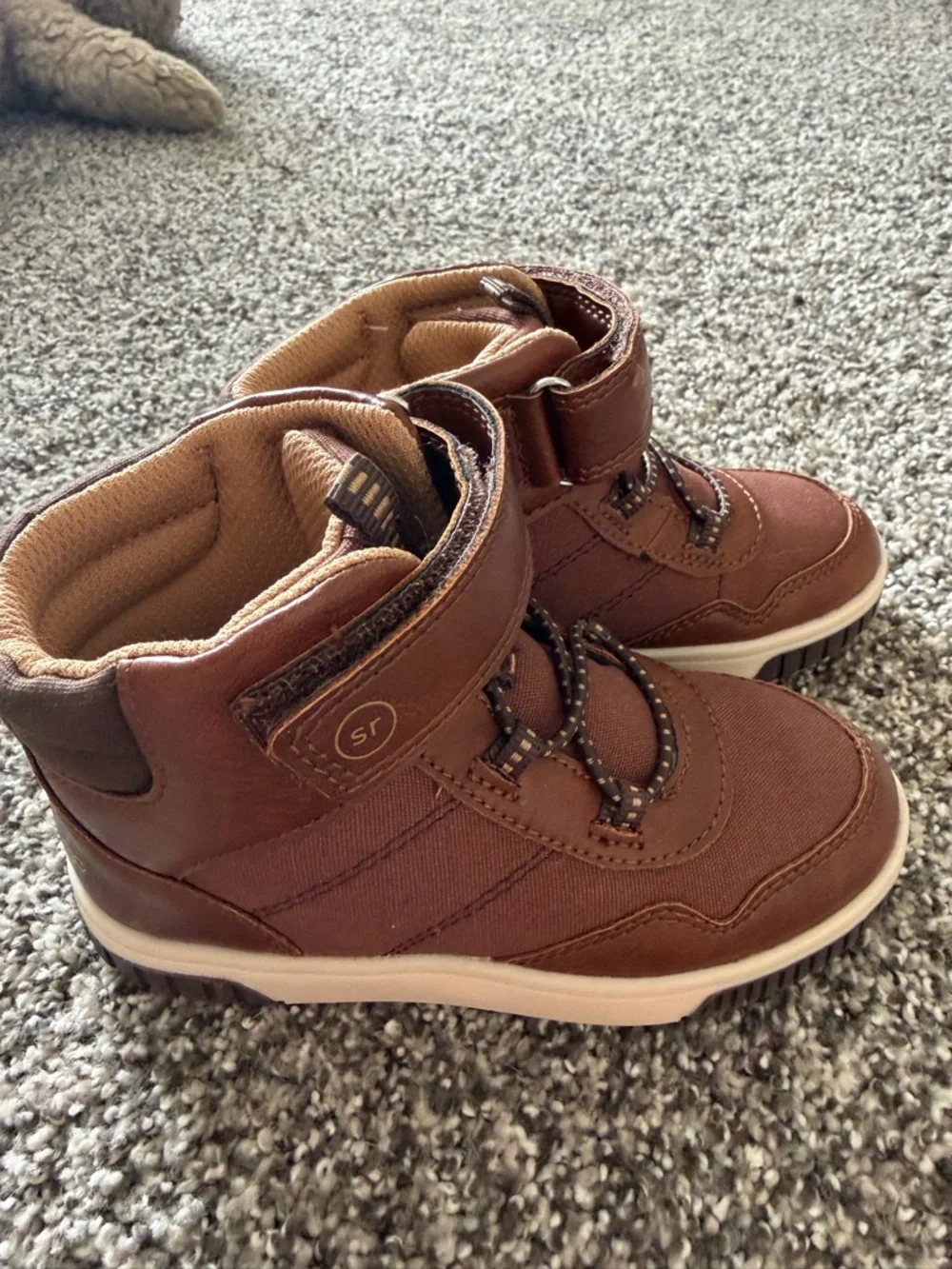 Stride Rite Brown Kids' High-Top Boots